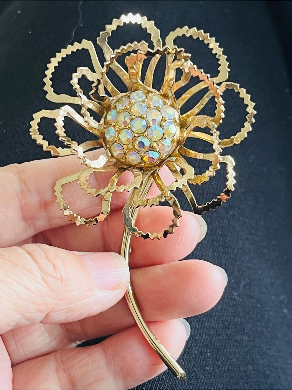 Vintage Sarah Coventry "Northern Lights" Statement Floral Brooch